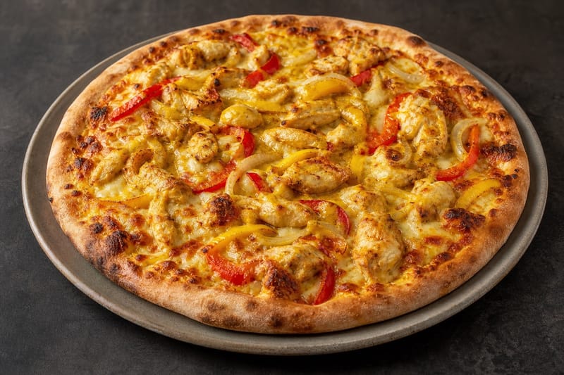 Pizza Curry-Chicken